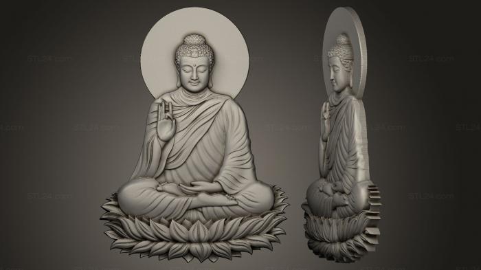Статуэтки Будда (Кулон будда, STKBD_0004) 3D модель для ЧПУ станка